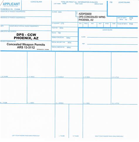 arizona dps fingerprint clearance card